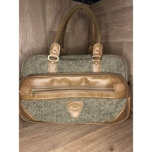 The Verdi Travel Bag: Vintage Tweed Verdi International Shoulder Travel Suitcase